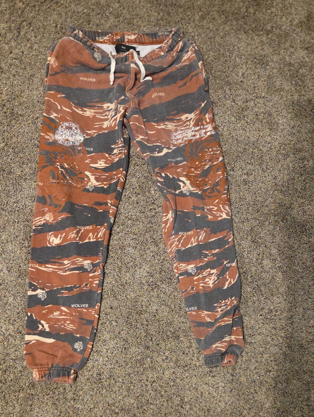 Darc Sport Gray/Brown Camo Jogger Bottoms